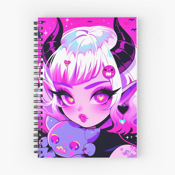 Item preview, Kawaii Pinkcore Cutecore Devilcore Demon Anime Girl designed and sold by bubblegoth.