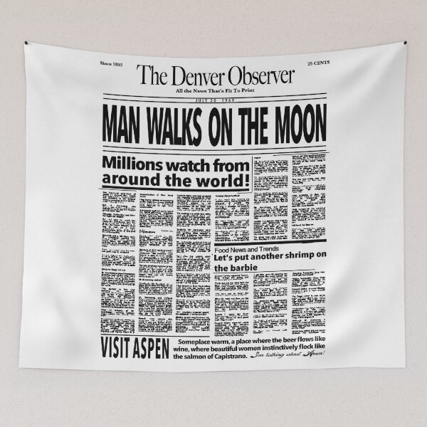 Item preview, WE LANDED ON THE MOON! Denver Observer Dumb and Dumber designed and sold by ourkid.