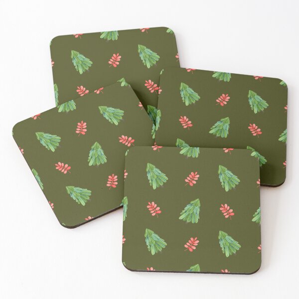 Item preview, Khaki Green Christmas Trees  designed and sold by ArDecoS.