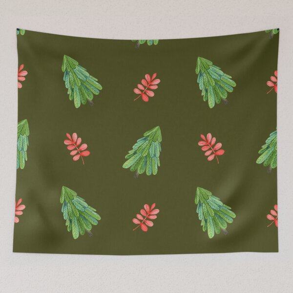 Item preview, Khaki Green Christmas Trees  designed and sold by ArDecoS.