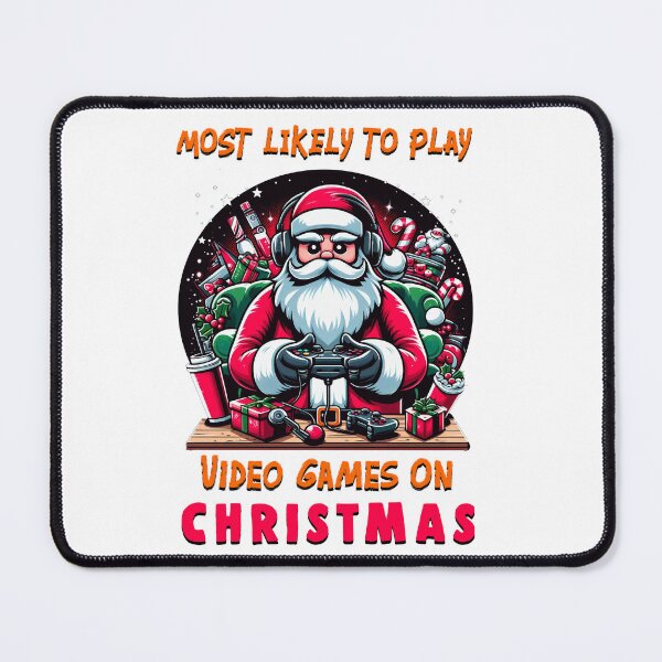 Item preview, Festive Gamer Vibes: Most Likely To Play Video Games On Christmas designed and sold by UnrealQuake.