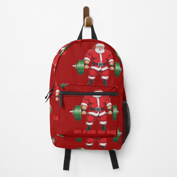 Item preview, No Pain, No Gain, Weightlifting, Gym, Deadlift, Santa Claus, Christmas Day designed and sold by YolaShopOnline.