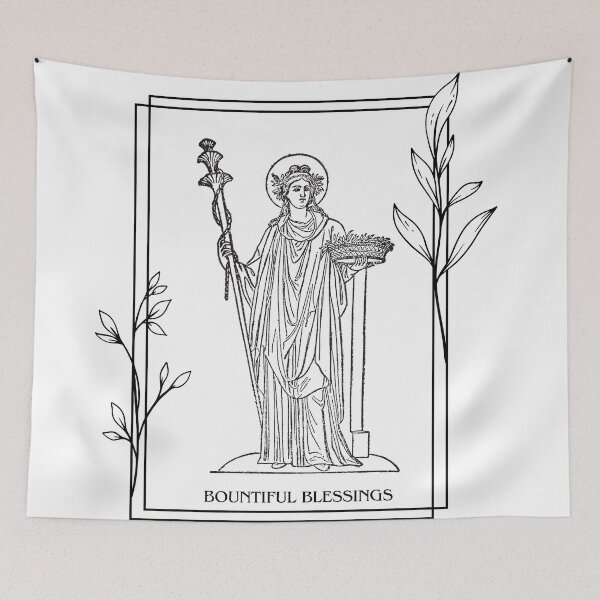 Item preview, Demeter the goddess Greek mythology myth art drawing design designed and sold by TheLocoShop.