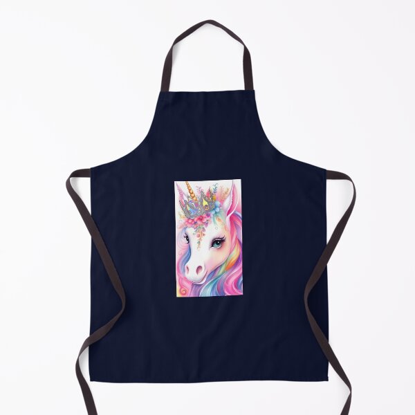 Item preview, cute portrait of kind queen of unicorns with crown! designed and sold by Creativesphotos.