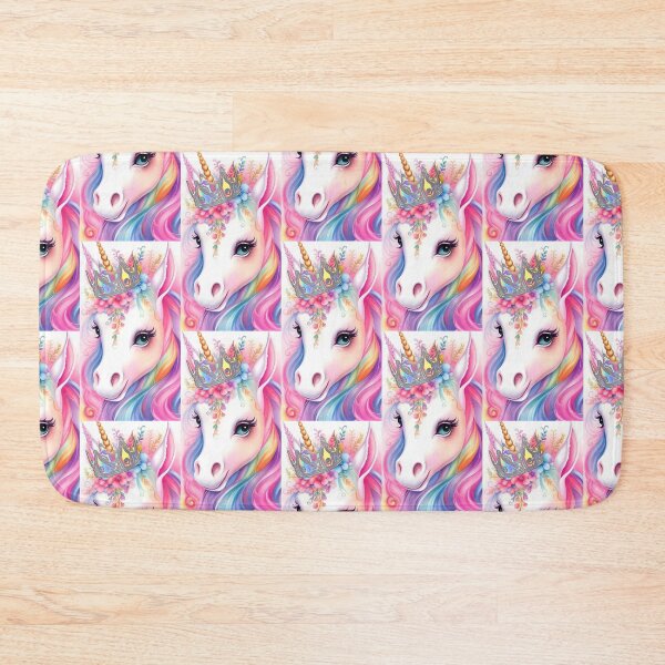 Item preview, cute portrait of kind queen of unicorns with crown! designed and sold by Creativesphotos.