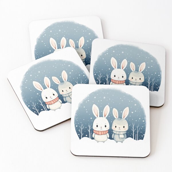 Item preview, Silly Cute Rabbits Waiting Xmas designed and sold by omerfdln34.