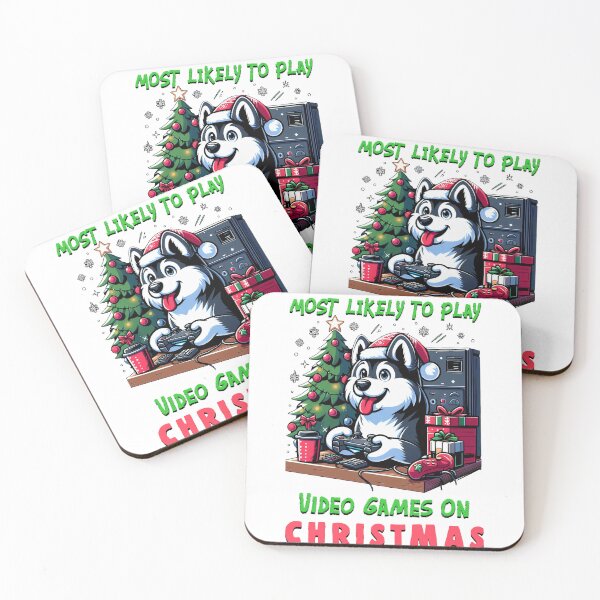 Item preview, Festive Gamer Vibes: Most Likely To Play Video Games On Christmas designed and sold by UnrealQuake.
