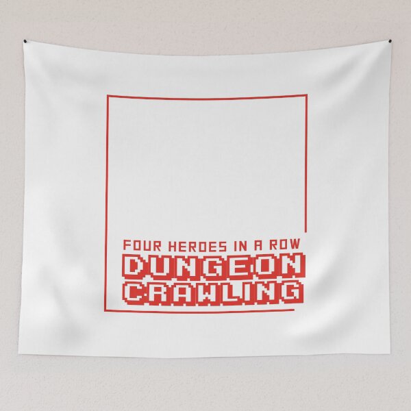 Item preview,  Four heroes in a row dungeon crawling text only designed and sold by Mario Cabrera.
