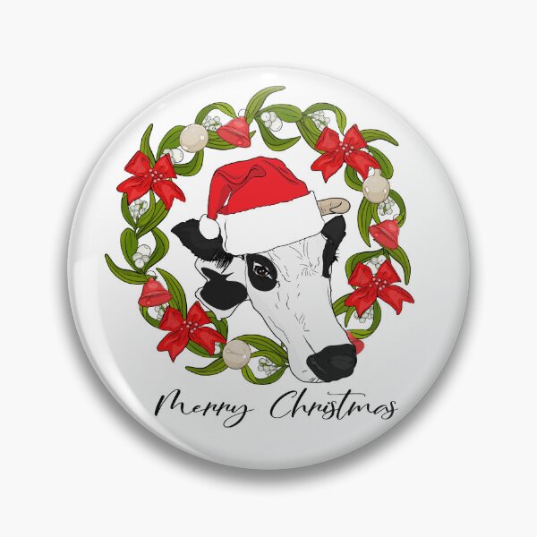 Item preview, Festive Bovine Bloom: Christmas Charm designed and sold by Anastasiia Yurevych.