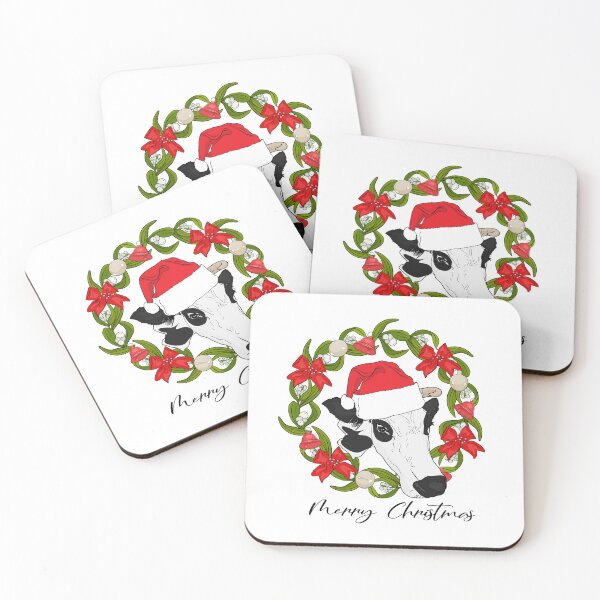 Item preview, Festive Bovine Bloom: Christmas Charm designed and sold by Anastasiia Yurevych.