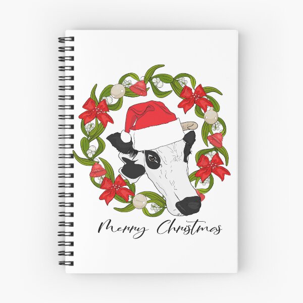 Item preview, Festive Bovine Bloom: Christmas Charm designed and sold by Anastasiia Yurevych.