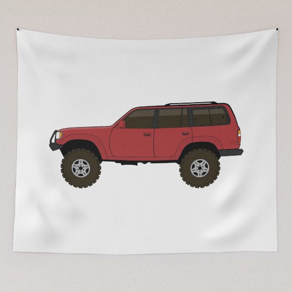 Item preview, fj80 Land Cruiser red designed and sold by -oddlyeven-.