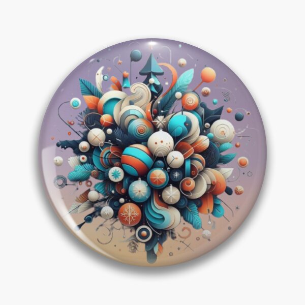 Item preview, Advent Christmas abstract Christmas ornaments digital illustration designed and sold by JaroDesign2023.