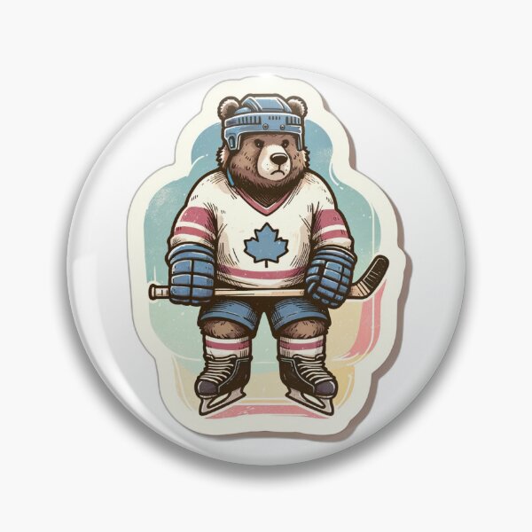 Artikelvorschau, Eisbahn Bruin: Hockeyspielender Bär entworfen und verkauft von daneko.