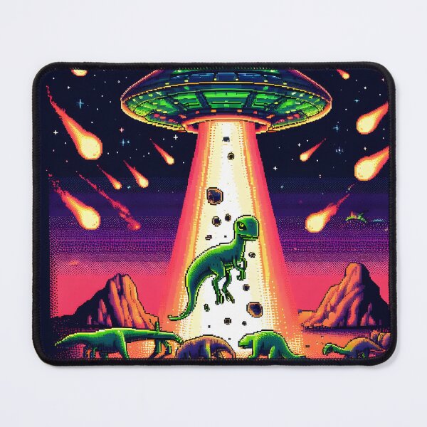 Item preview, Ufo Dianasaure Pixel art designed and sold by Day Dreamer.