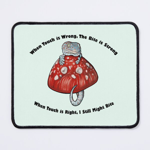 Item preview, Tokay Gecko Bite Cute Mushroom Art designed and sold by geckosofgaia.