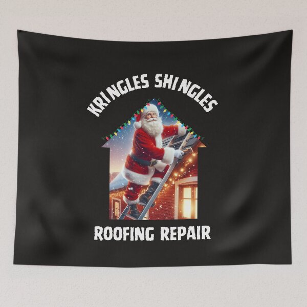 Item preview, Santa Claus roofing repair  designed and sold by SeeingBeyond.