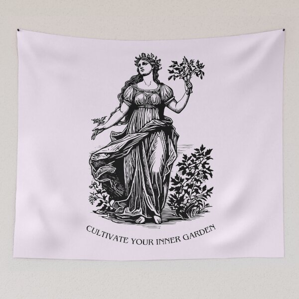 Item preview, Demeter the goddess Greek mythology myth art drawing design designed and sold by TheLocoShop.