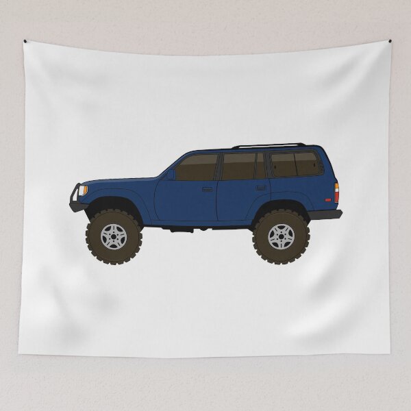 Item preview, fj80 Land Cruiser blue designed and sold by -oddlyeven-.