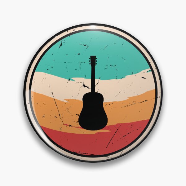 Item preview, Retro Sunset Acoustic Guitar Silhouette designed and sold by JPareDesign.