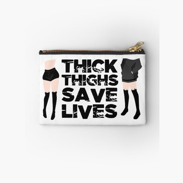 Item preview, Thick Thighs Save Lives Thigh High Anime Girl designed and sold by Gifts4Guitarist.