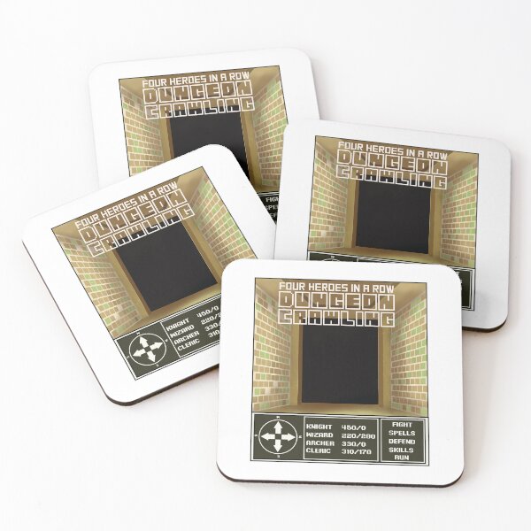 Item preview, Four heroes in a row dungeon crawling rpg screen and menu options full designed and sold by Mario Cabrera.