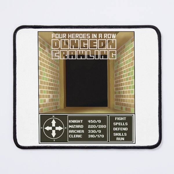Item preview, Four heroes in a row dungeon crawling rpg screen and menu options full designed and sold by Mario Cabrera.