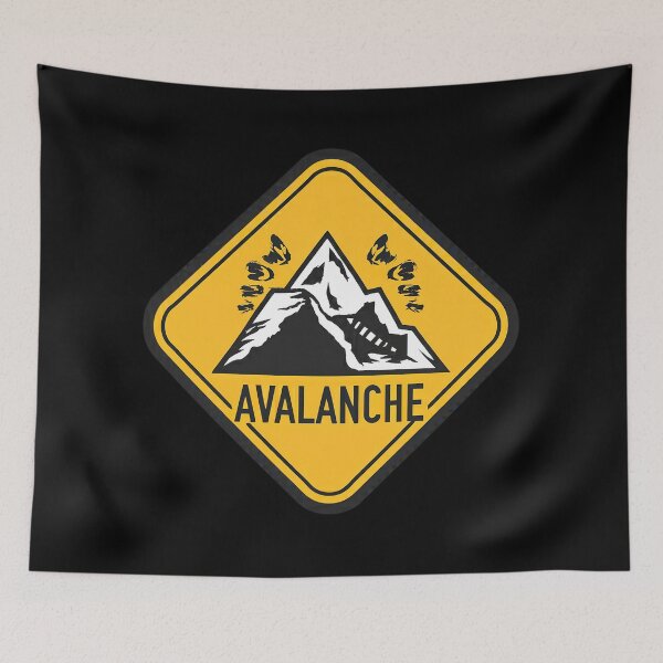 Item preview, Avalanche Warning Sign designed and sold by FlexYourMind.