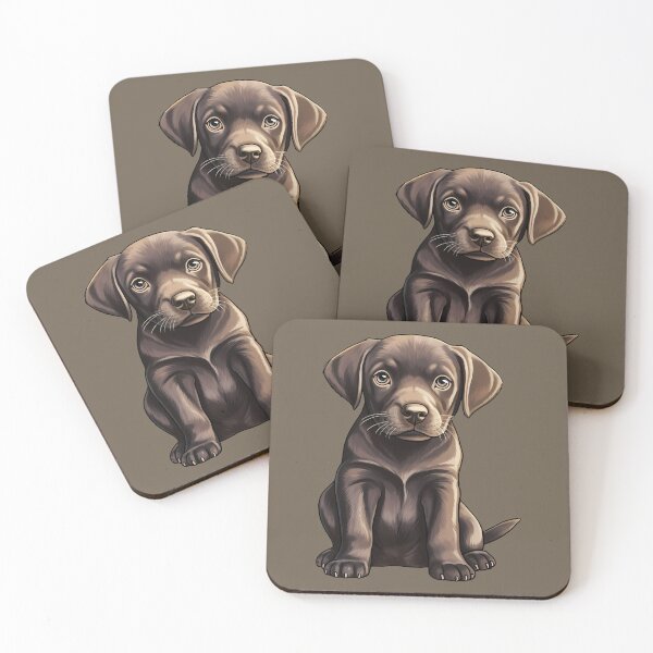 Item preview, Chocolate Labrador Retriever Puppy Dog Drawing designed and sold by meganohm.
