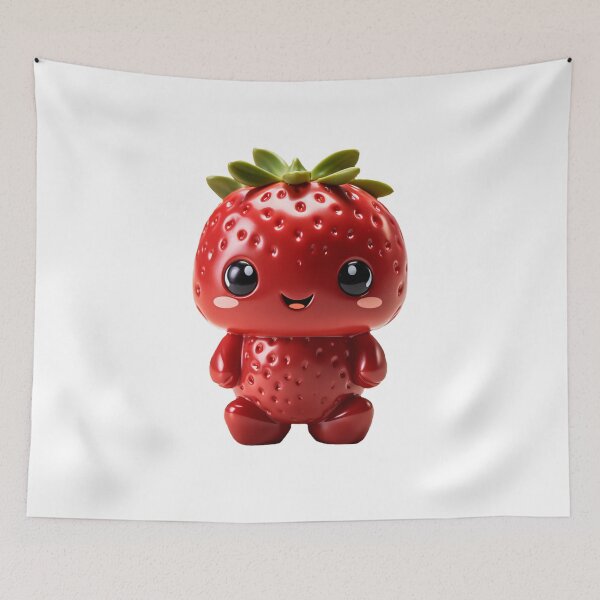 Item preview, Cute Kawaii Baby Strawberry designed and sold by CuteopiaGallery.