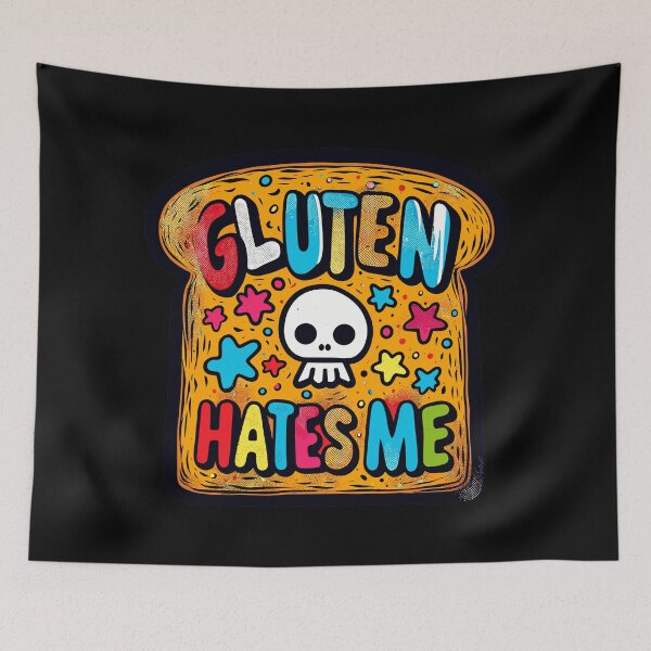 Item preview, Gluten Hates Me designed and sold by TomFrontierArt.