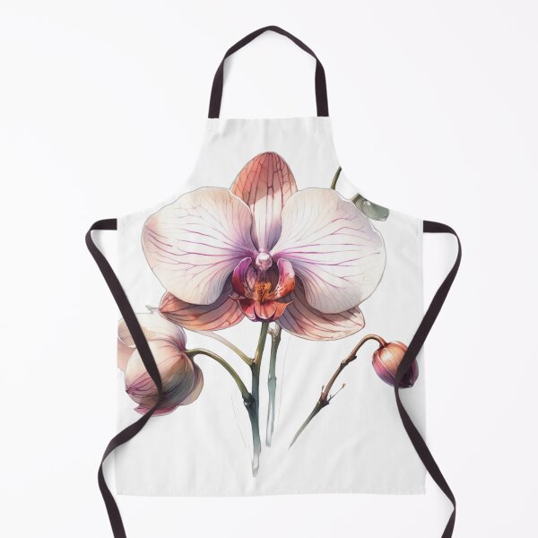 Item preview, White Watercolor Orchid with White Background designed and sold by Star-Fragment.