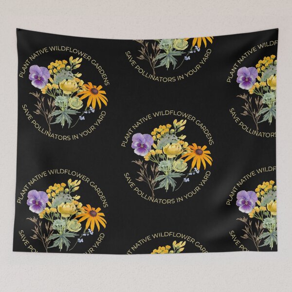 Item preview, Plant Native Wildflowers In Your Yard Colorful Design designed and sold by EarthArtDesigns.