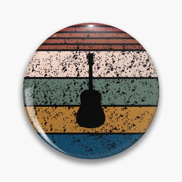 Item preview, Retro Sunset Acoustic Guitar Silhouette designed and sold by JPareDesign.
