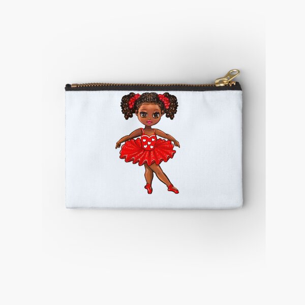Item preview, Cute Black Girl Ballerina in Red Tutu | Young Dancer Art | African American Gifts designed and sold by Artonmytee.