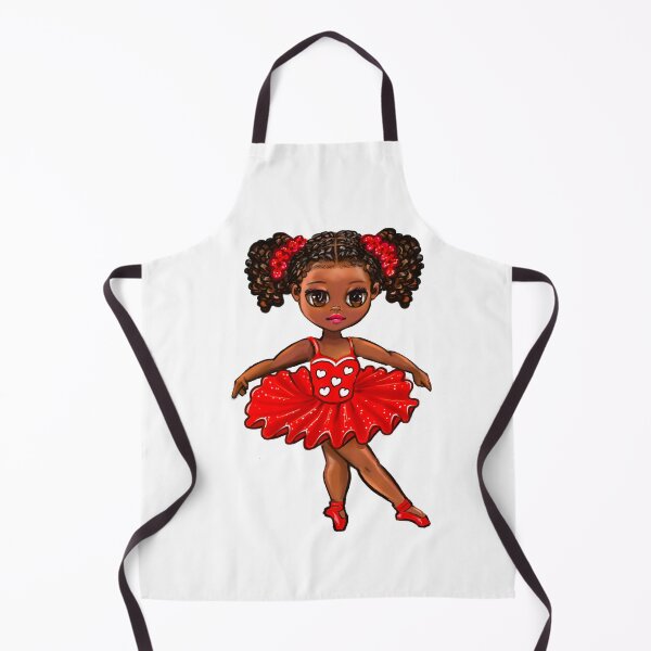 Item preview, Cute Black Girl Ballerina in Red Tutu | Young Dancer Art | African American Gifts designed and sold by Artonmytee.