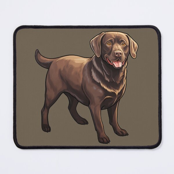 Item preview, Chocolate Labrador Retriever Puppy Dog Standing Drawing designed and sold by meganohm.