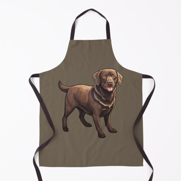 Item preview, Chocolate Labrador Retriever Puppy Dog Standing Drawing designed and sold by meganohm.