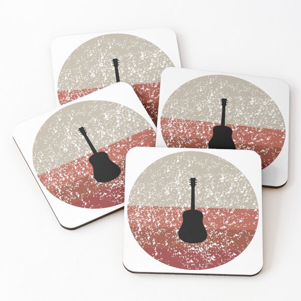 Item preview, Retro Sunset Acoustic Guitar Silhouette designed and sold by JPareDesign.
