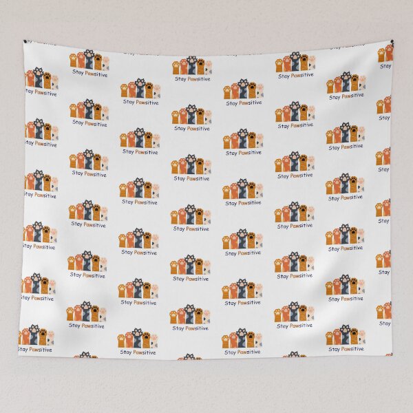 Item preview, Funny cat pun - Stay Pawsitive designed and sold by PurpleWay.