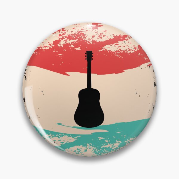 Item preview, Retro Sunset Acoustic Guitar Silhouette designed and sold by JPareDesign.