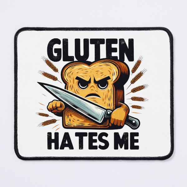 Item preview, Angry Gluten Hates Me  designed and sold by TomFrontierArt.