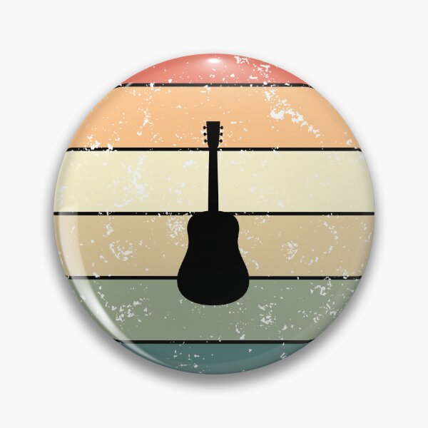 Item preview, Retro Sunset Acoustic Guitar Silhouette designed and sold by JPareDesign.