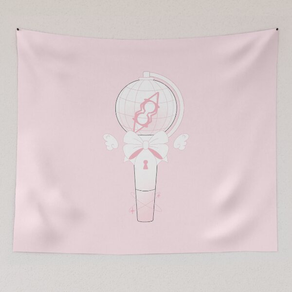 Item preview, ateez lightstick kpop pink kawaii designed and sold by Puuk.