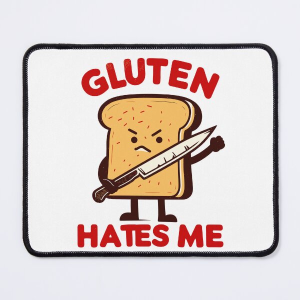 Item preview, Kawaii Gluten Hates Me  designed and sold by TomFrontierArt.