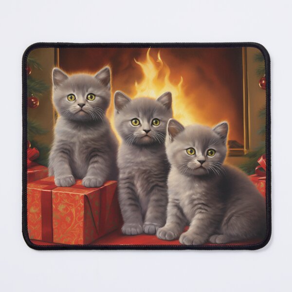 Item preview, British shorthair kittens christmas card designed and sold by PetsArt.