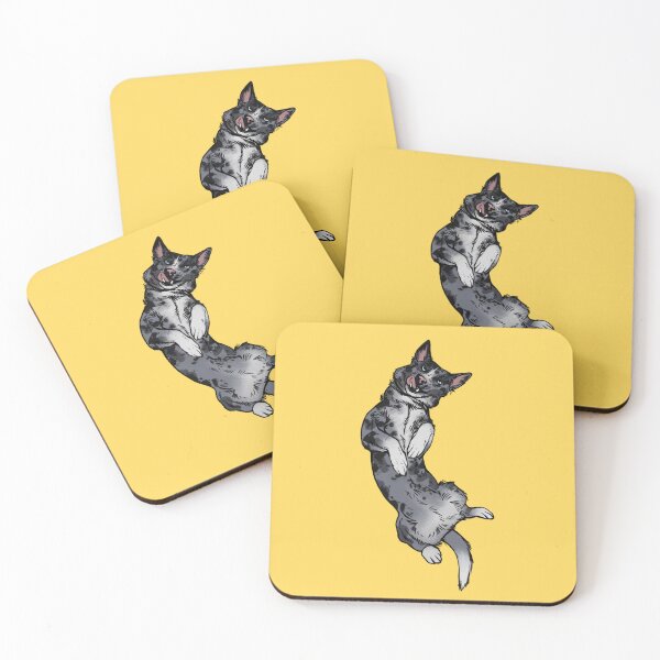 Item preview, Merle Border collie silly (yellow background) designed and sold by Petcetera.