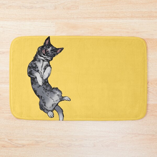 Item preview, Merle Border collie silly (yellow background) designed and sold by Petcetera.