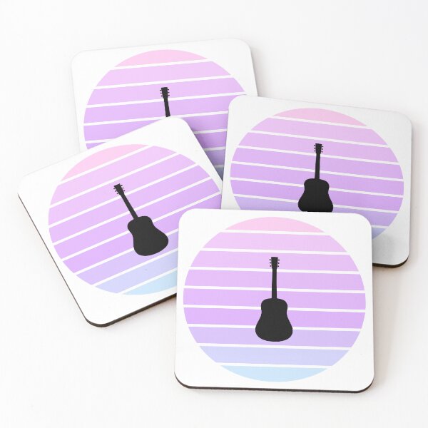 Item preview, Retro Sunset Acoustic Guitar Silhouette designed and sold by JPareDesign.