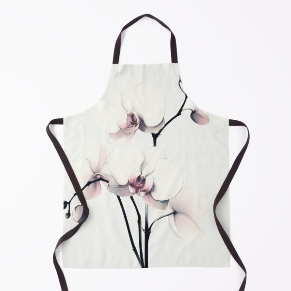 Item preview, White Watercolor Orchid with White Background designed and sold by Star-Fragment.